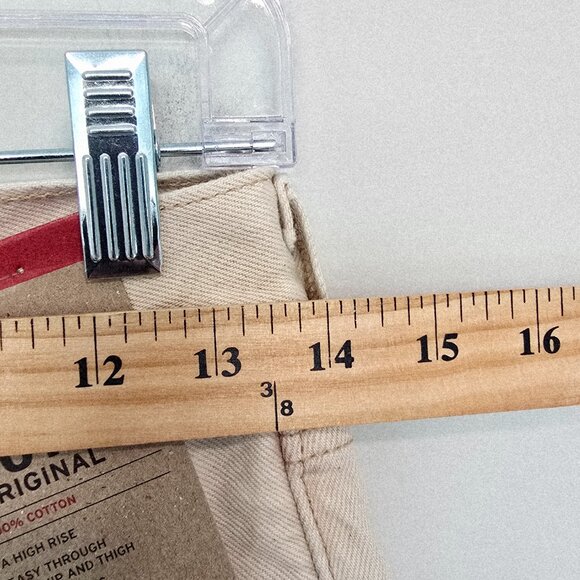 Levi’s 501 High Rise Straight Jeans Button Fly Womens 27 Beige NWT - Picture 6 of 7